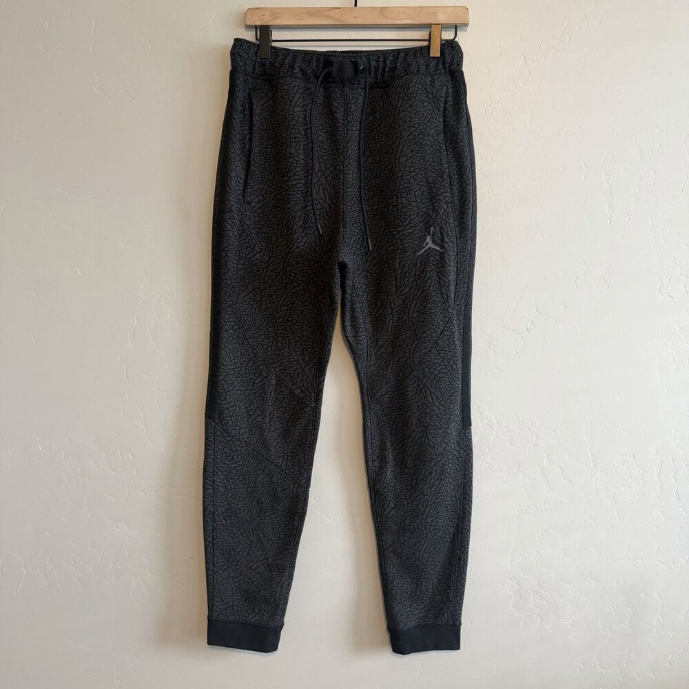 Jordan Dri-Fit Youth Boys Joggers Stretch Pants Size M 10-12 Elephant Print